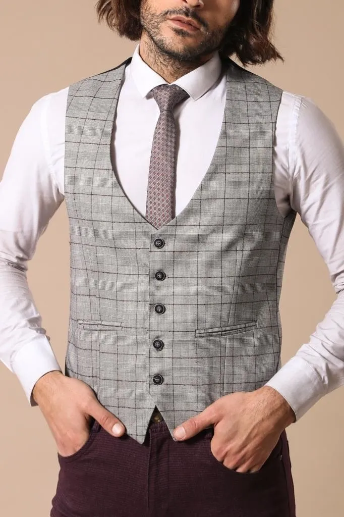 15467 Grey Blazer Jacket and Vest