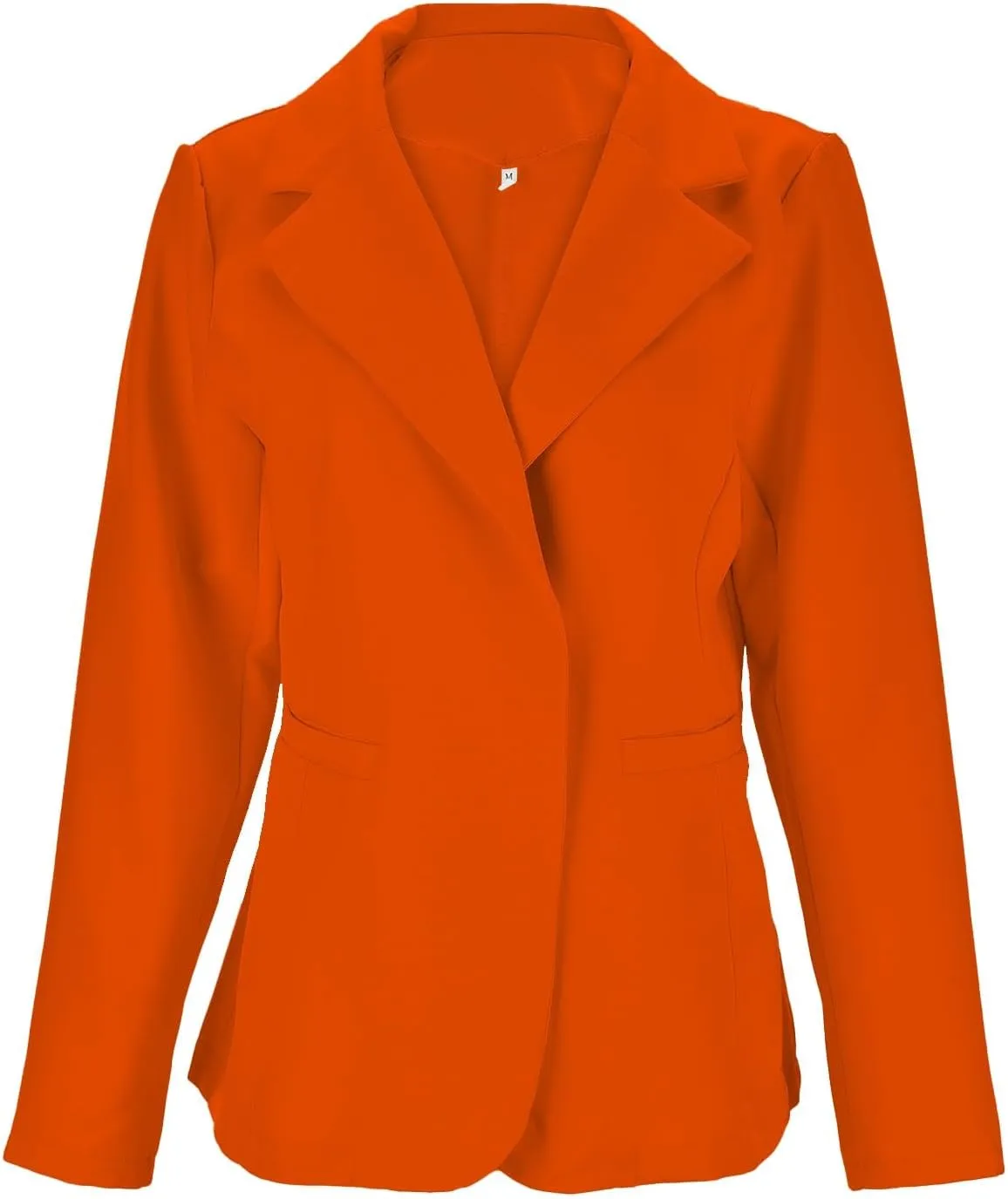 Blazer for Women Lapel 3/4 Sleeve Pocket Elegant Temperament Casual Business Comfortable Simple Stylish Suit Jackets