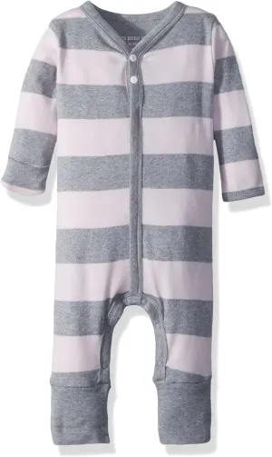 Burt's Bees Baby baby-girls Jumpsuit, 100% Organic Cotton One-piece Long Sleeve Quilted Outfit Coverall
