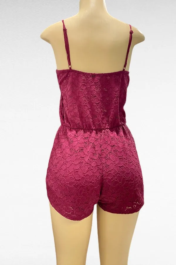 Floral Lace Romper