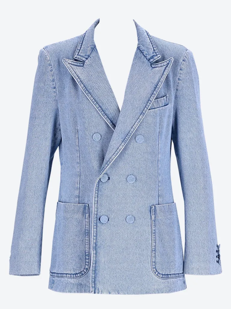 Tight fitted double breasted blazer