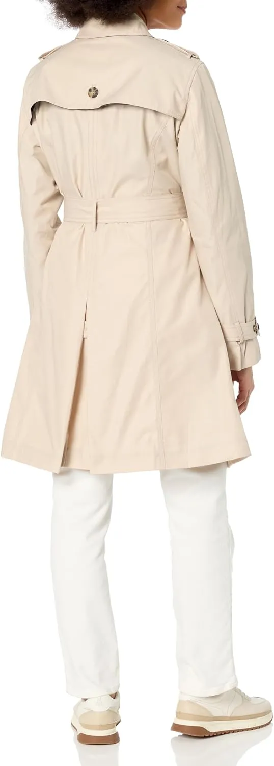 Tommy Hilfiger Women's Long Sleeve Double Breasted Trench Coat