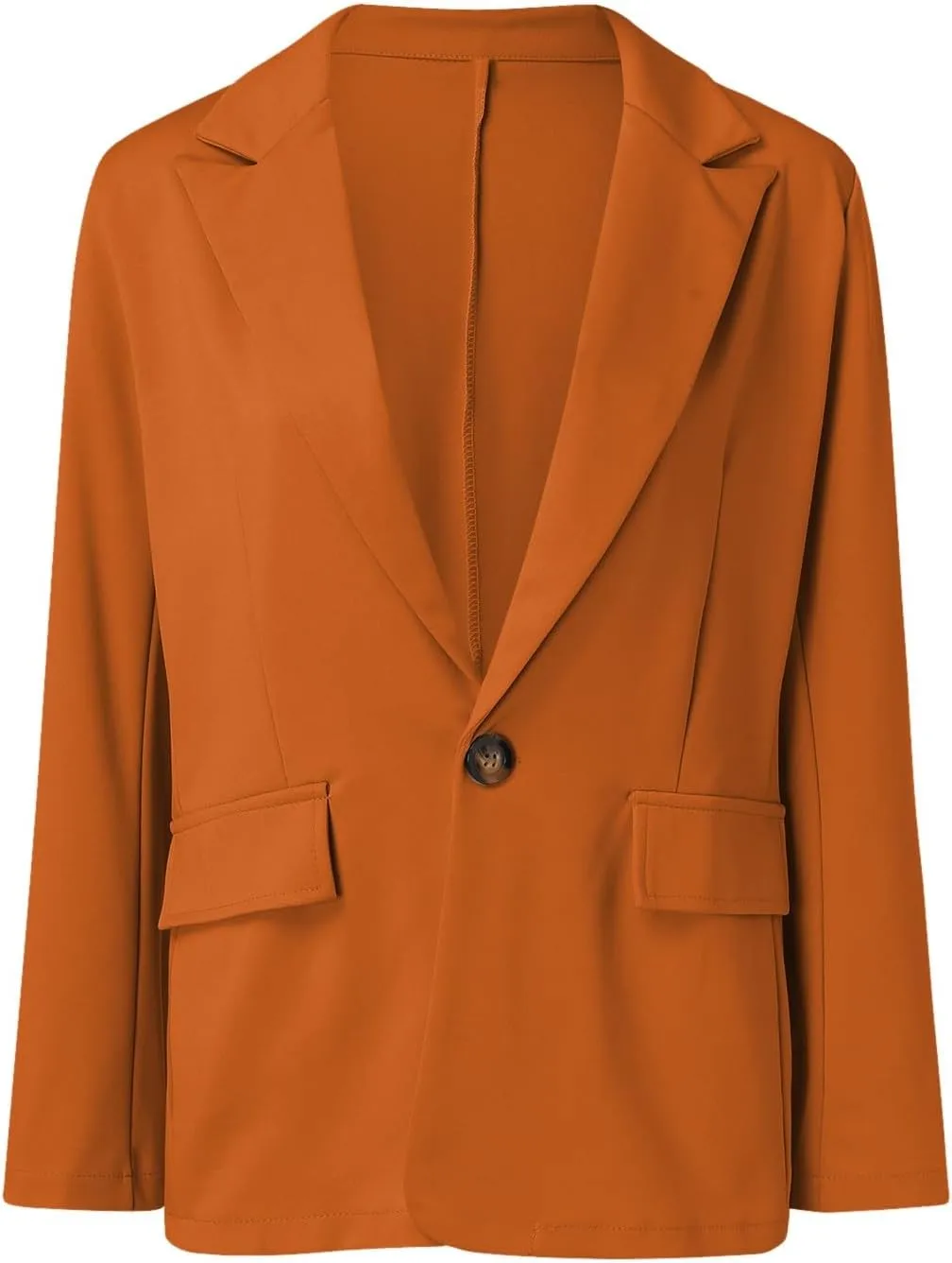Women's Two Piece Lapels Suit Set Office Business Long Sleeve Button Formal Blazers   Pant Suit Slim Loose Jacket Suit